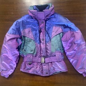 Vintage Sunice Fire Ice Women’s Ski Coat Jacket Purple Green Size 6
